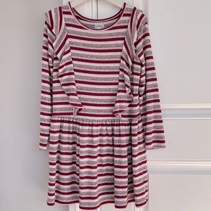 Gymboree Stripe Ruffle Dress EUC
